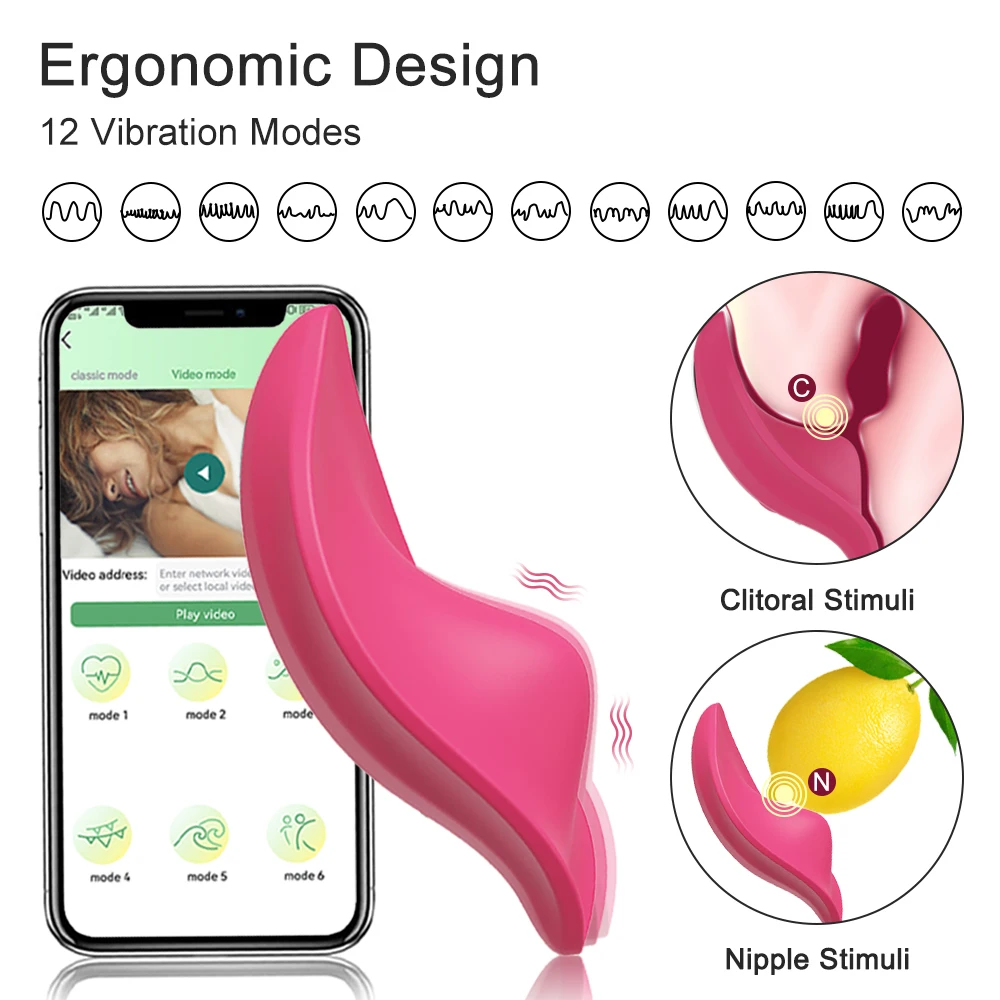 Bluetooth APP Vibrator Female Wireless Remote Control Wearable  Vibrating Egg Clitoris Stimulator Sex Toys for Women Couples