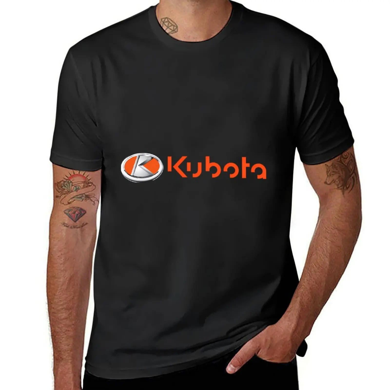 Kubota \t (Orange Text) \t T-Shirt oversized new edition vintage clothes mens t shirts