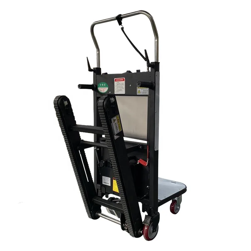 Electric Power Stair Climber Machine Battery Crawler Transport Cargo Stair Climbing Dolly Cart With Belt