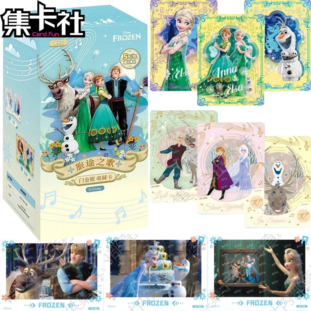 

Genuine CARD.FUN Frozen Collection Cards for Kids Elsa Anna The Magic Journey of Love and Growth Animated Movie Cards Toys Gifts