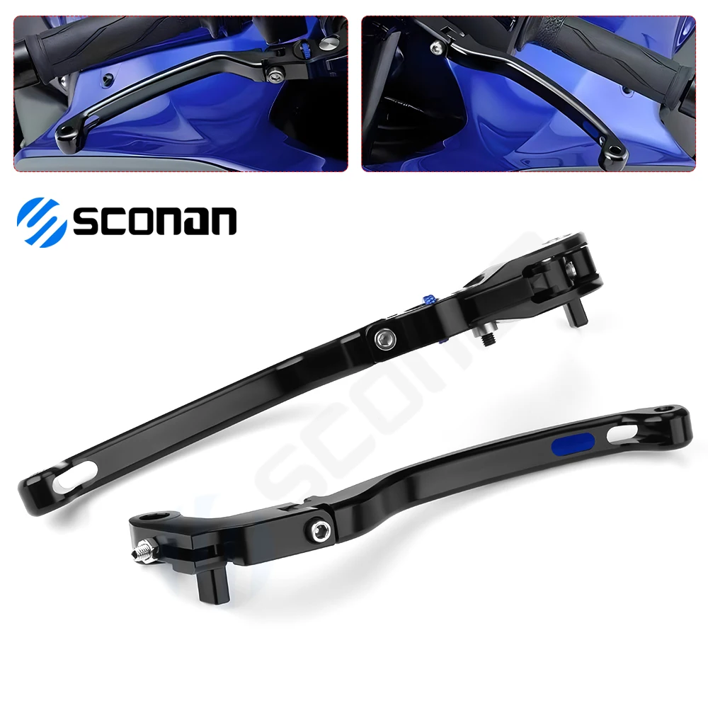 

Motorcycle Accessories Left & Right Aluminum Shorty Brake Clutch Lever For YAMAHA MT-10 MT10 SP 2022 2023