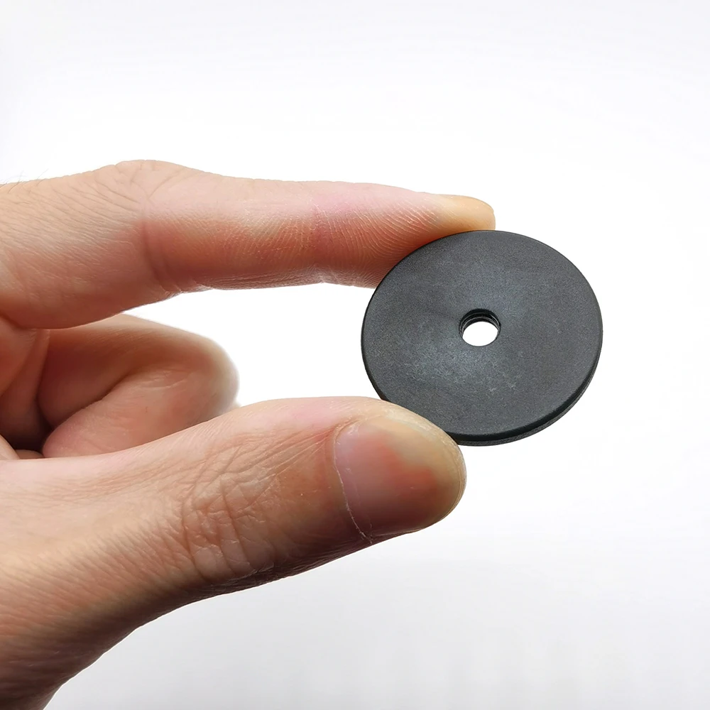 Etiqueta de lavanderia uhf rfid 860-960mhz, resistente a altas temperaturas, botão pps, etiqueta rfid, cartão alienígena inteligente iso 18000-6c, boa qualidade, 100 peças