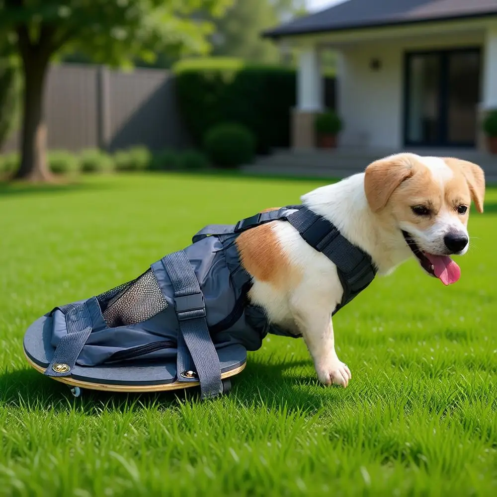 Scooter Wheelchair for Dogs with Rear Legs Paralysis Protects Chest and Limbs