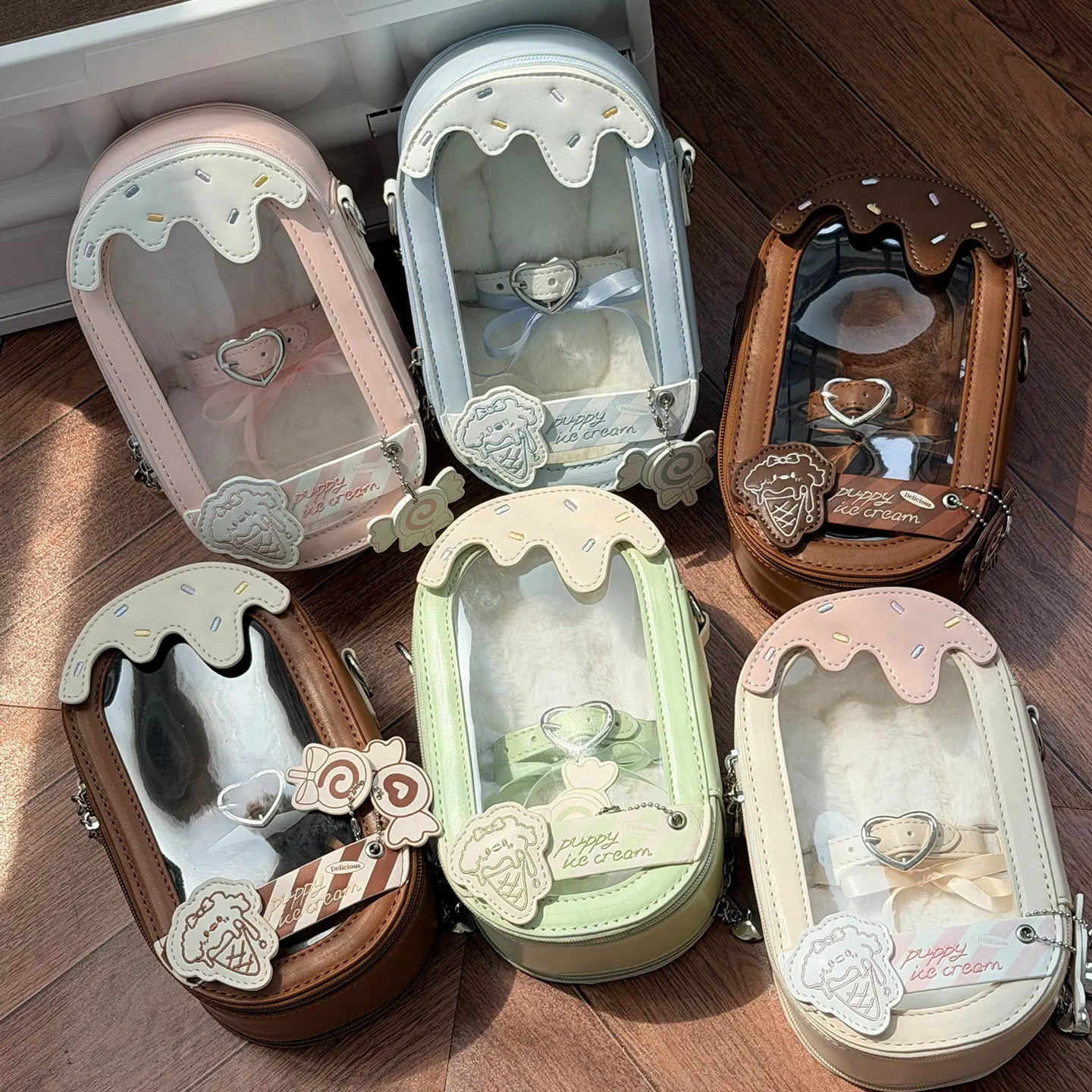 Japanese Original Mjd Baby Bags Can Be Crossed Shoulder 12 Points Out Bag Female Cream Sweet Cute Bdj Lta Bag for Women