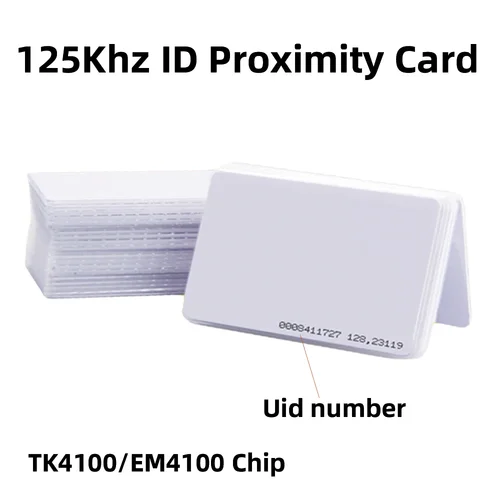 5YOA 100 Uds tarjeta TK4100 125khz RFID EM4100 tarjetas de Chip de proximidad de identificación para seguridad de Control de acceso
