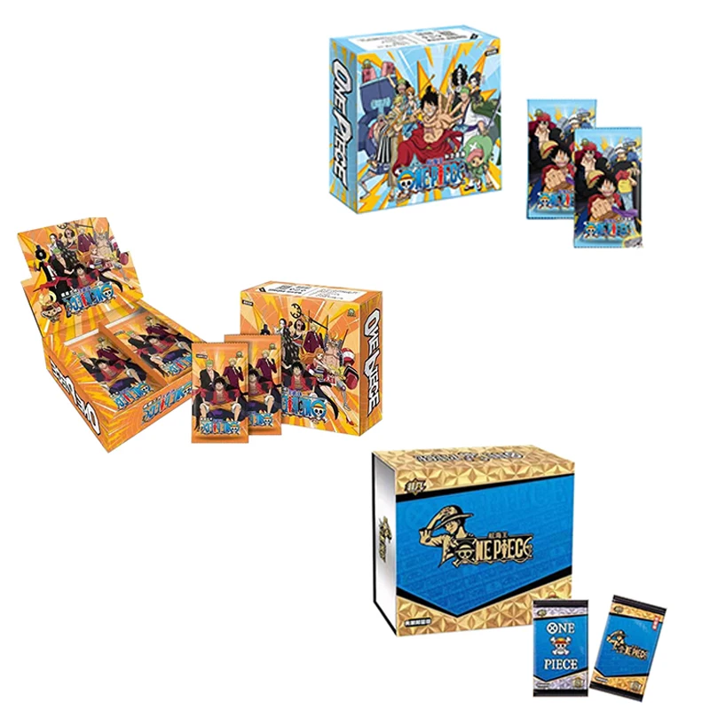 One Piece Box Collection Cards Booster Wanted Luffy Monkey Rare Anime Game Playing Cards