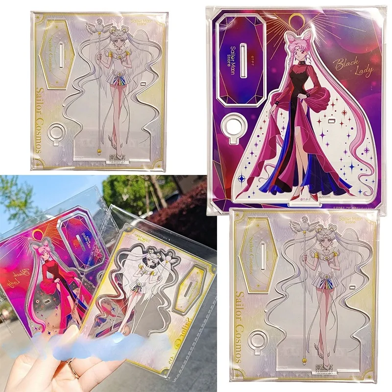 بحار القمر Tsukino Usagi الاكريليك اللوحة تزيين مُثبت أنيمي شخصية الأطفال غرفة نوم سطح المكتب الديكور اللوحة قلادة