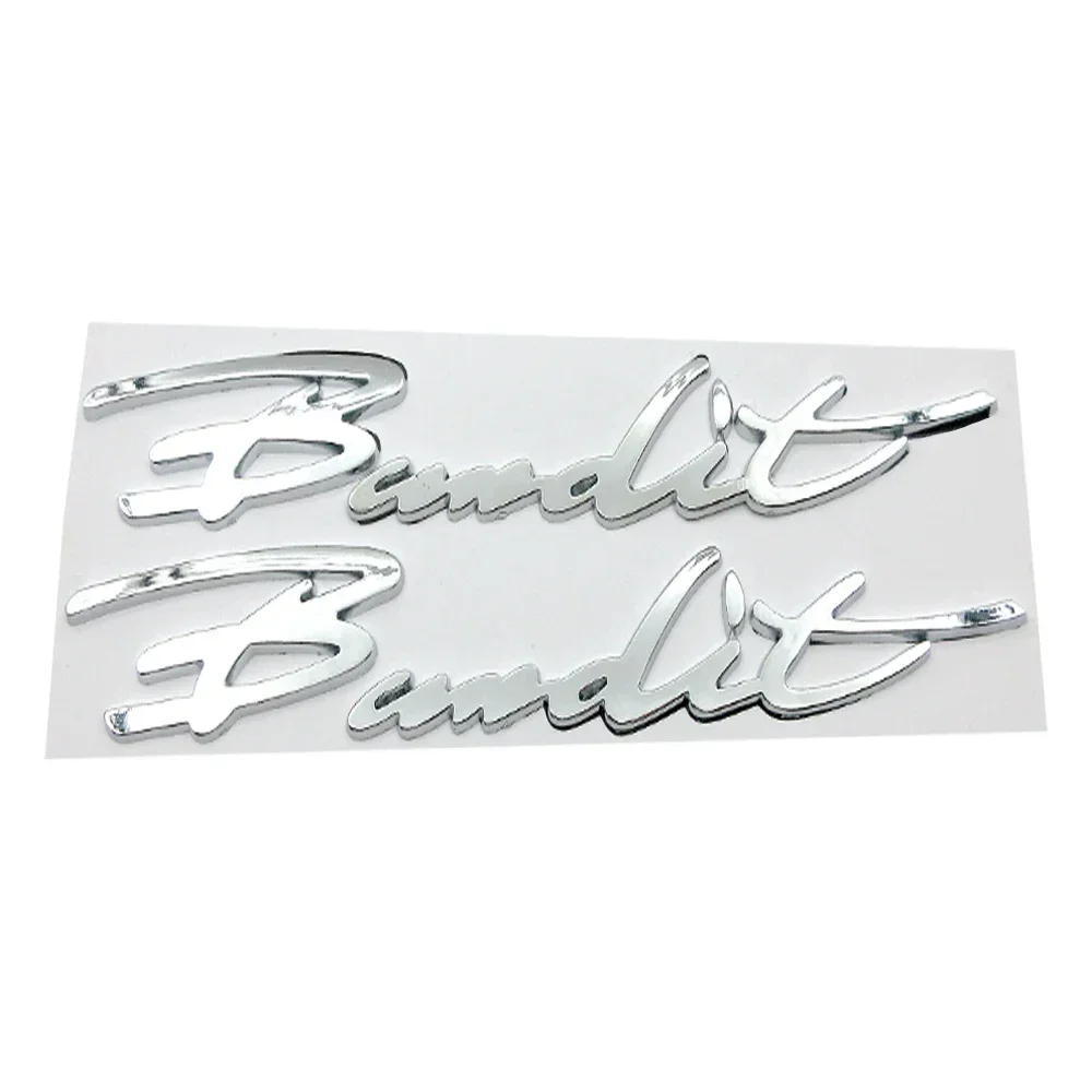 

New Motorcycle 1 Pair Chrome Sticker Emblem Badge Decals 3D ABS Plastic Tank Wheel Logo For Suzuki Bandit 600 650 1200 1250 2021