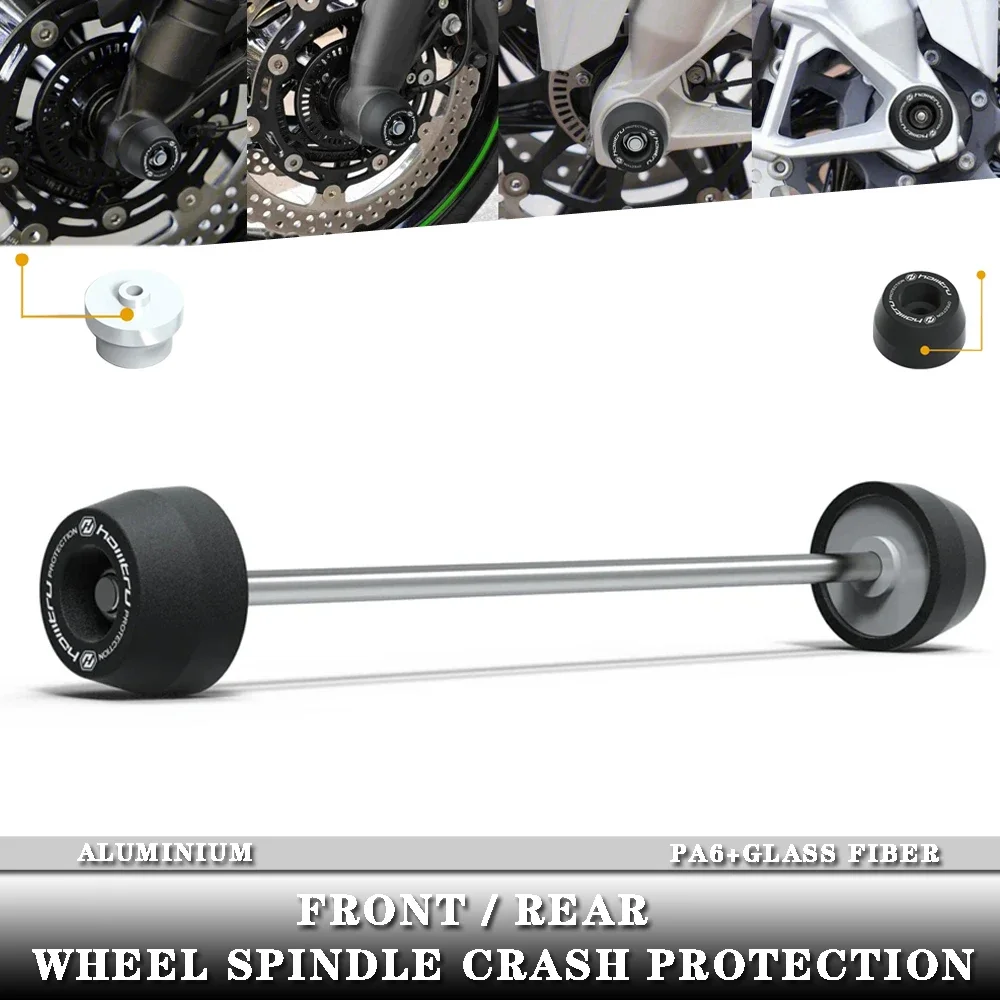 

For Triumph Bonneville T120 / Black / Street Twin / 2016-2023 Front Rear wheel Spindle Crash Protection