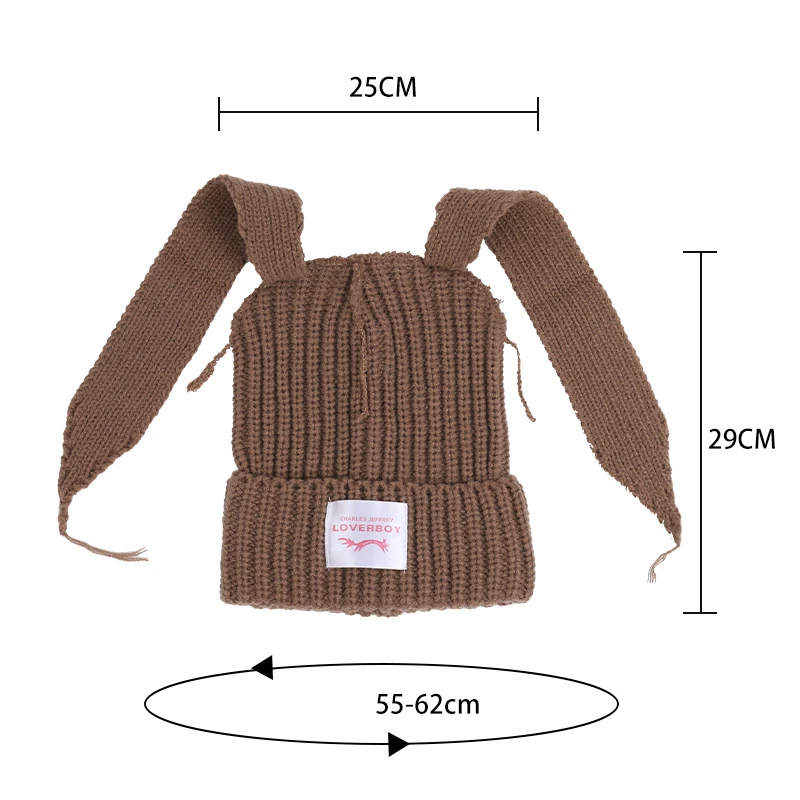 قبعة محبوكة حلوة ولطيفة للأطفال، حماية الأذن الدافئة للخريف والشتاء، قبعة محبوكة برقعة حروف لعيد الميلاد