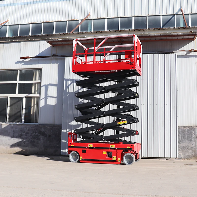 20ft 25ft 250KG MINI Crawler Scissor Lift  Self Propelled Tracked Scissor Lift for Narrow Building