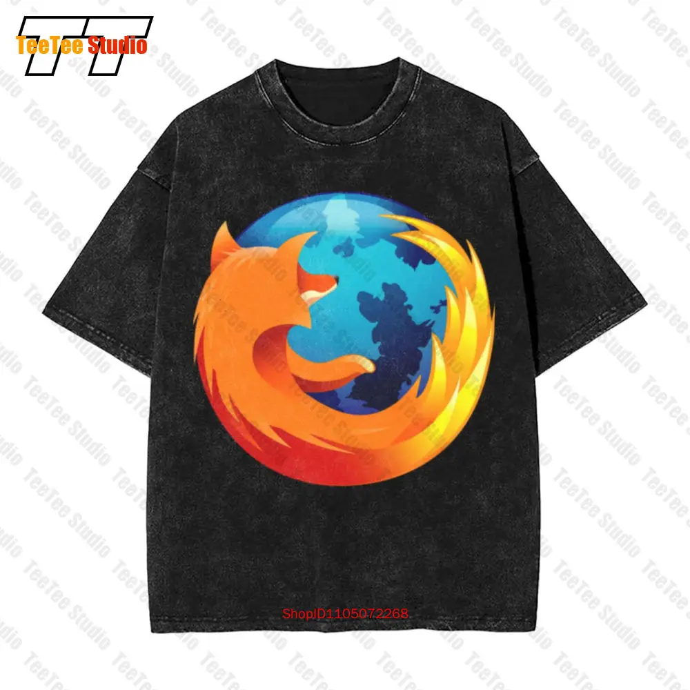 خمر موزيلا خمر تي شيرت Firefox برنامج الكمبيوتر R2PW