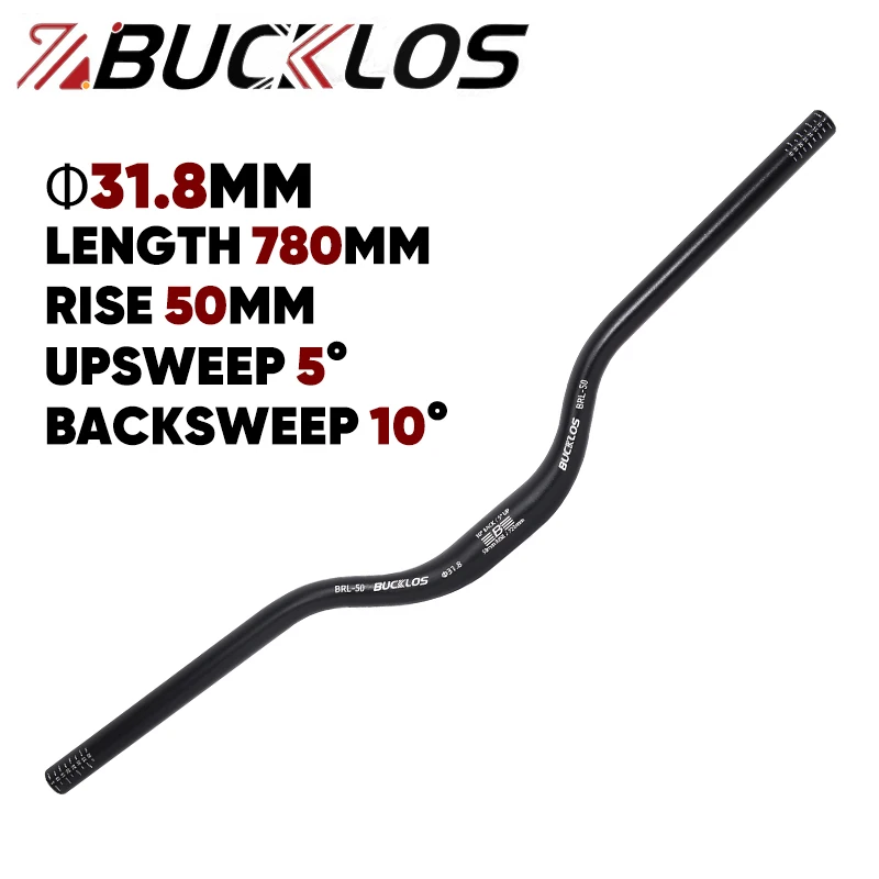 BUCKLOS Mountainbike Stuur 31.8mm 25.4mm Fiets Riser Bar 620/660/720/780mm Aluminium MTB Stuur Fietsen Onderdelen