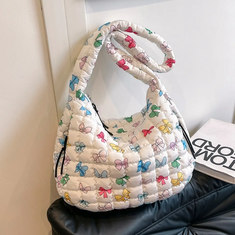

Large Capacity Puff Bags 2024 Autumn Shoulder Crossbody Bags For Women Tote Bag Female Pleated Handbags Quilted Cloud Bags