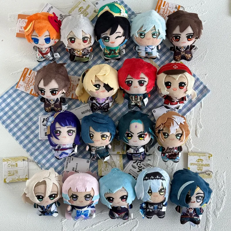 10 سنتيمتر تأثير Tartaglia Kaeya Diluc Venti Xiao Klee أفخم قلادة لعبة سلسلة مفاتيح صغيرة دمية ظهره اكسسوارات للهدايا