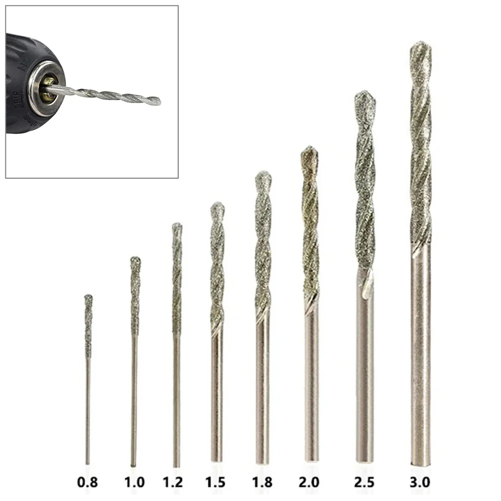 

Kit Drill Bits Parts Polishing Portable Set 8 Piece Accessories Coated Diamond HSS Multi Power Tool Replacement