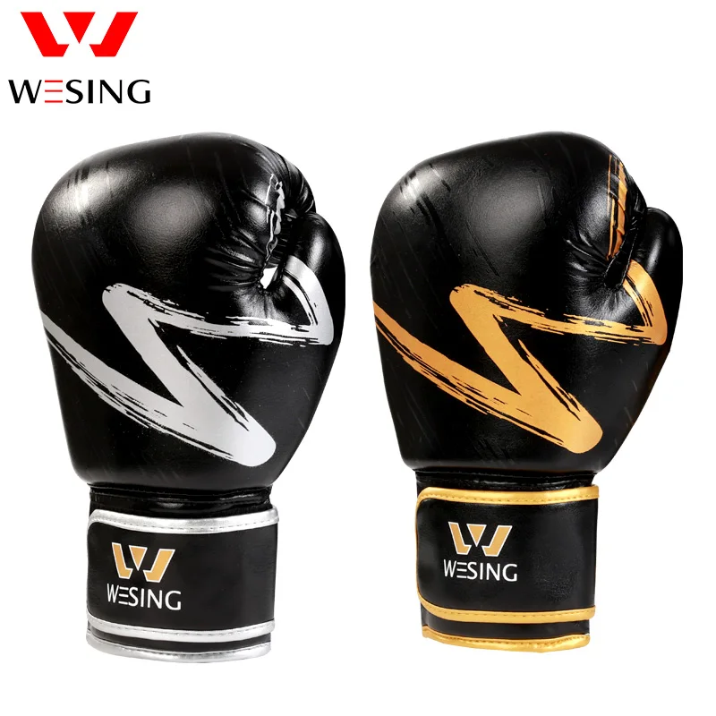 

Wesing Martial Arts Gloves for Men Women Boxing Training Gloves Muay Thai Kickboxing 10oz Gloves Punching Mitts for Sparring Box