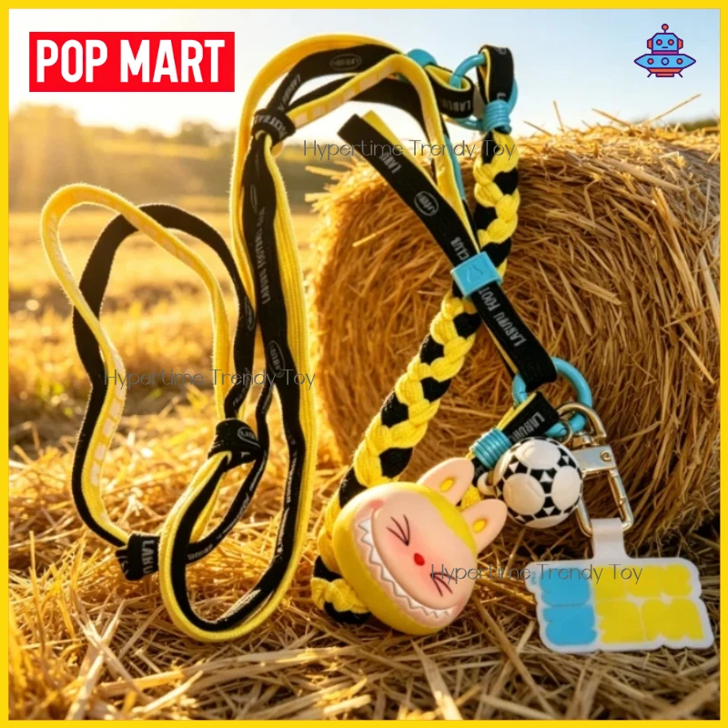 Spot Goods Pop Mart Labubu Blind Box THE MONSTERS × FIFA Series Long Lanyard Pendant Trendy Portable Toy Collectible Gifts