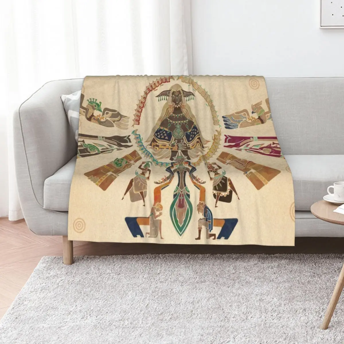 The first king of Hyrule Throw Blanket Cozy Light Blanket for Travel Camping Picnic