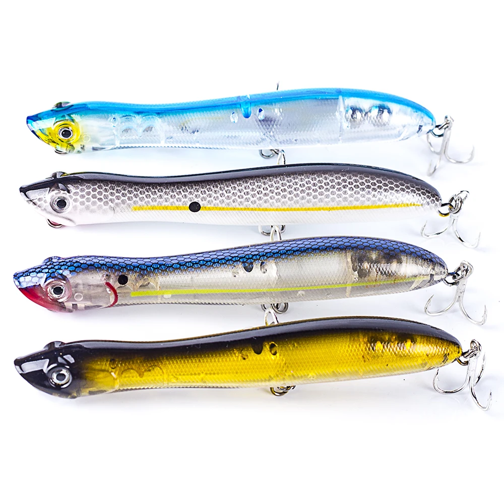 CCLTBA Topwater Hard Baits Popper 12cm 17.8g Snakehead Fishing Lures Walk Dog Wobbler Fishing Accessories  Artificial Lure