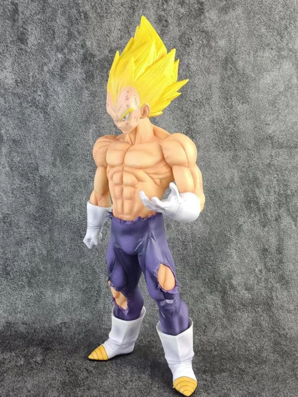 ドラゴンボールのアクションフィギュア,gkコレクションモデル,パープルヘア,イエロー,ベジータ,ギフト,30cm