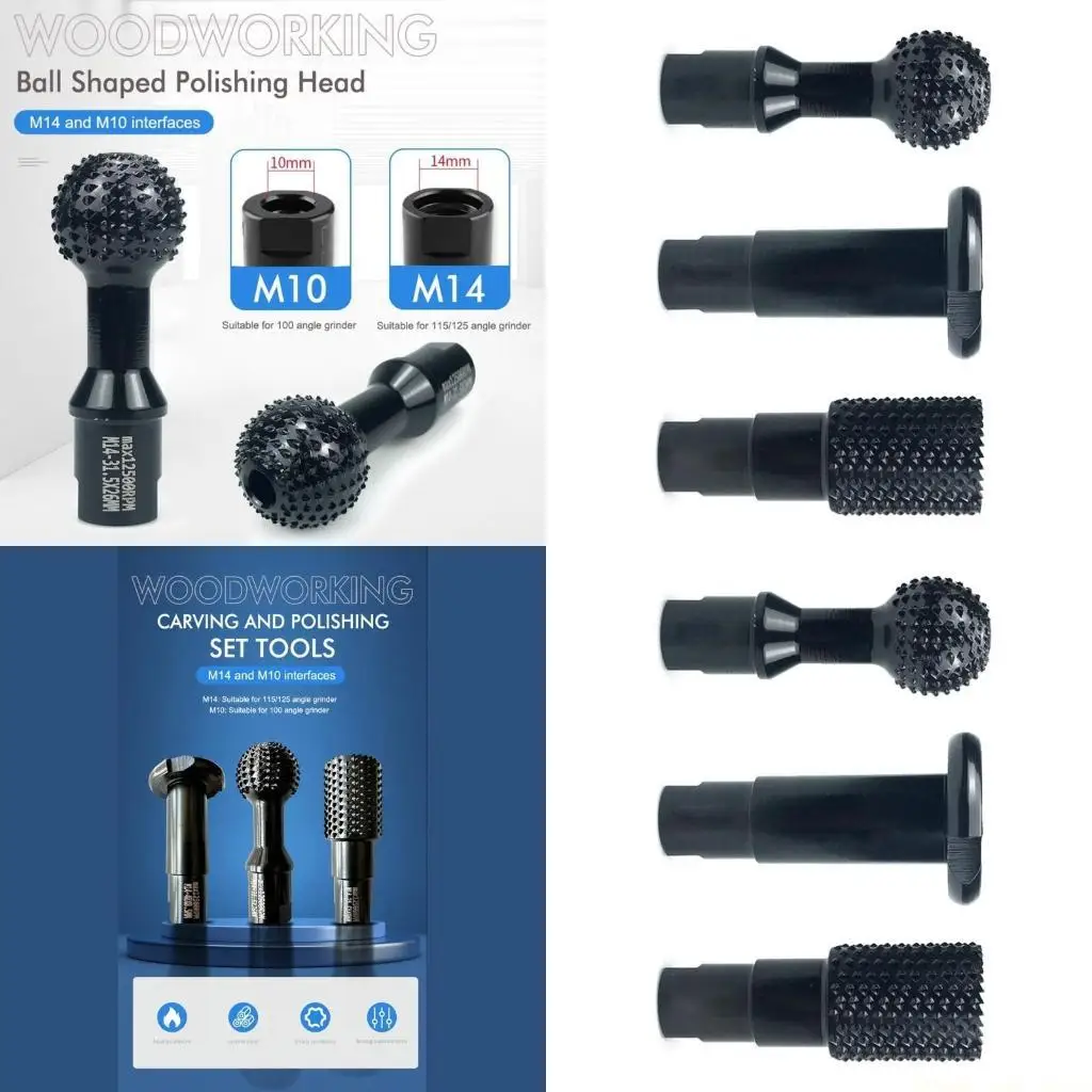 A2BE Woodworking Polishing Tools Rotary Burr Rasp Set for Different Materials