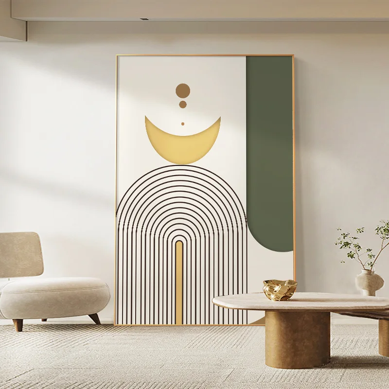 

Living room decorative painting sofa background wall abstract modern minimalist oil painting poster