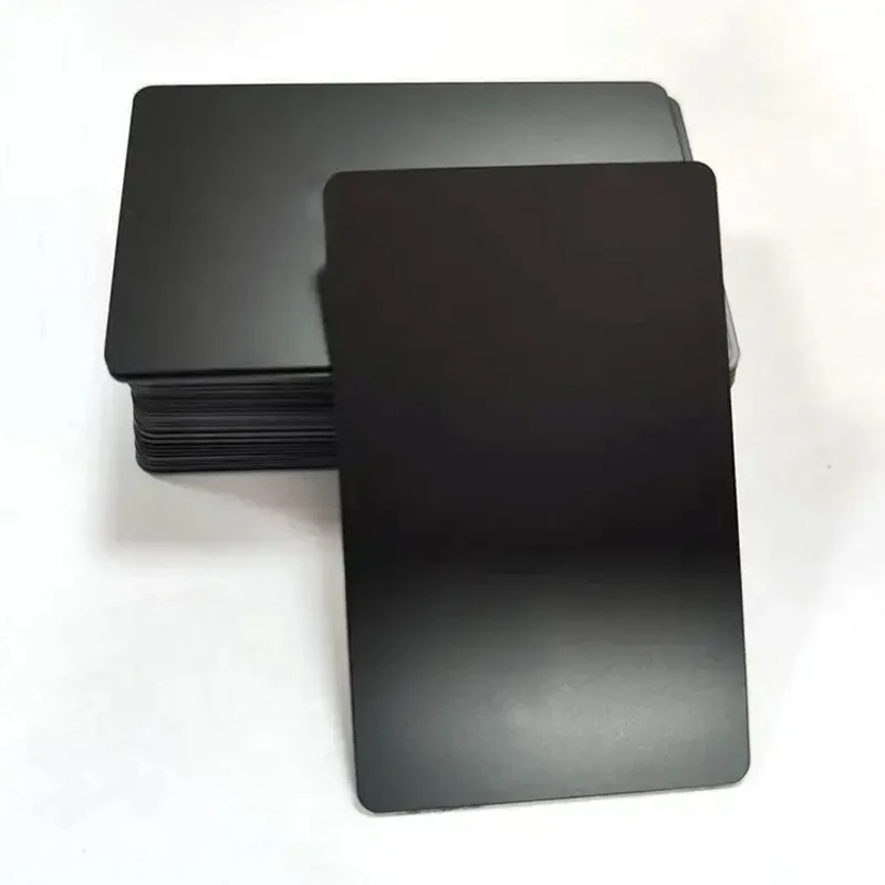 بطاقة NFC سوداء قابلة للطباعة، مادة PVC سوداء غير لامعة لبطاقة الوسائط الاجتماعية للأعمال الرقمية