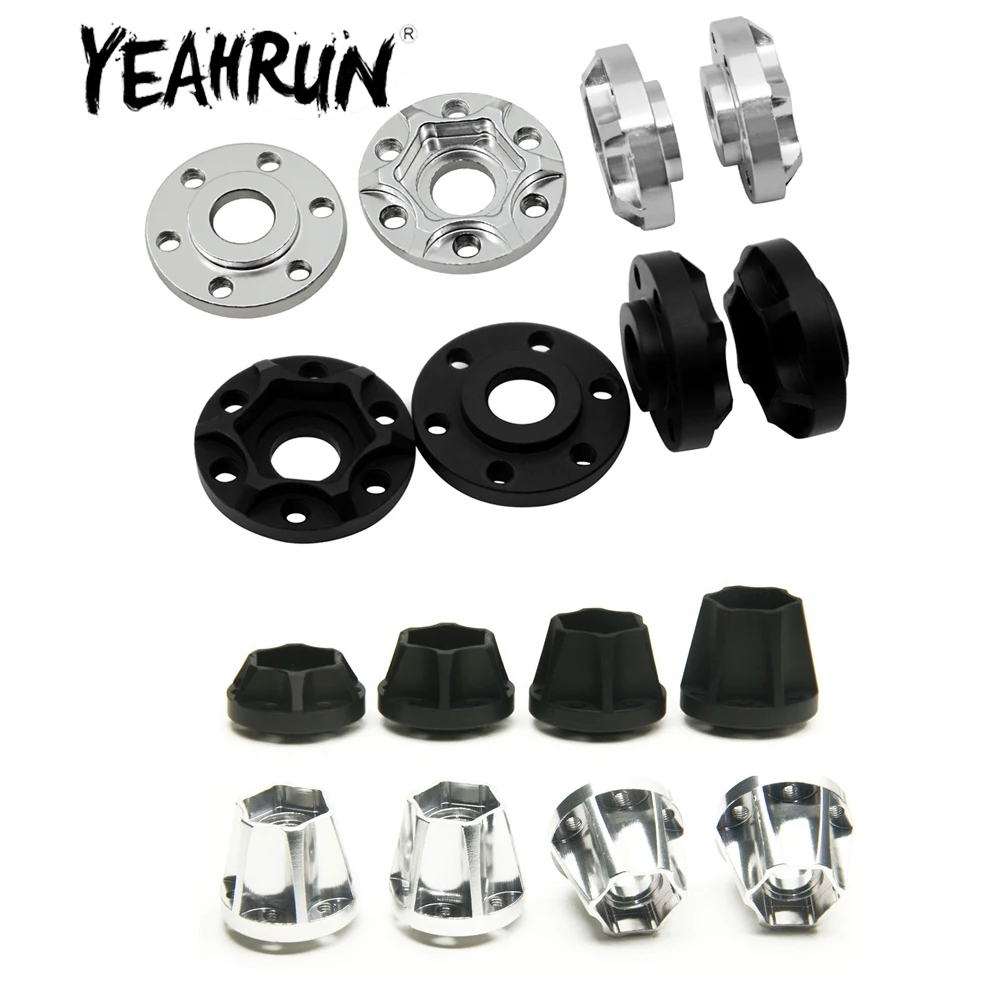 

YEAHRUN Wheel Hex Hubs Extension Combiner 8/11/14/17/20/23mm Adapters for 1/10 RC Car AXIAL SCX10 1.9 inch Beadlock Wheel Rims