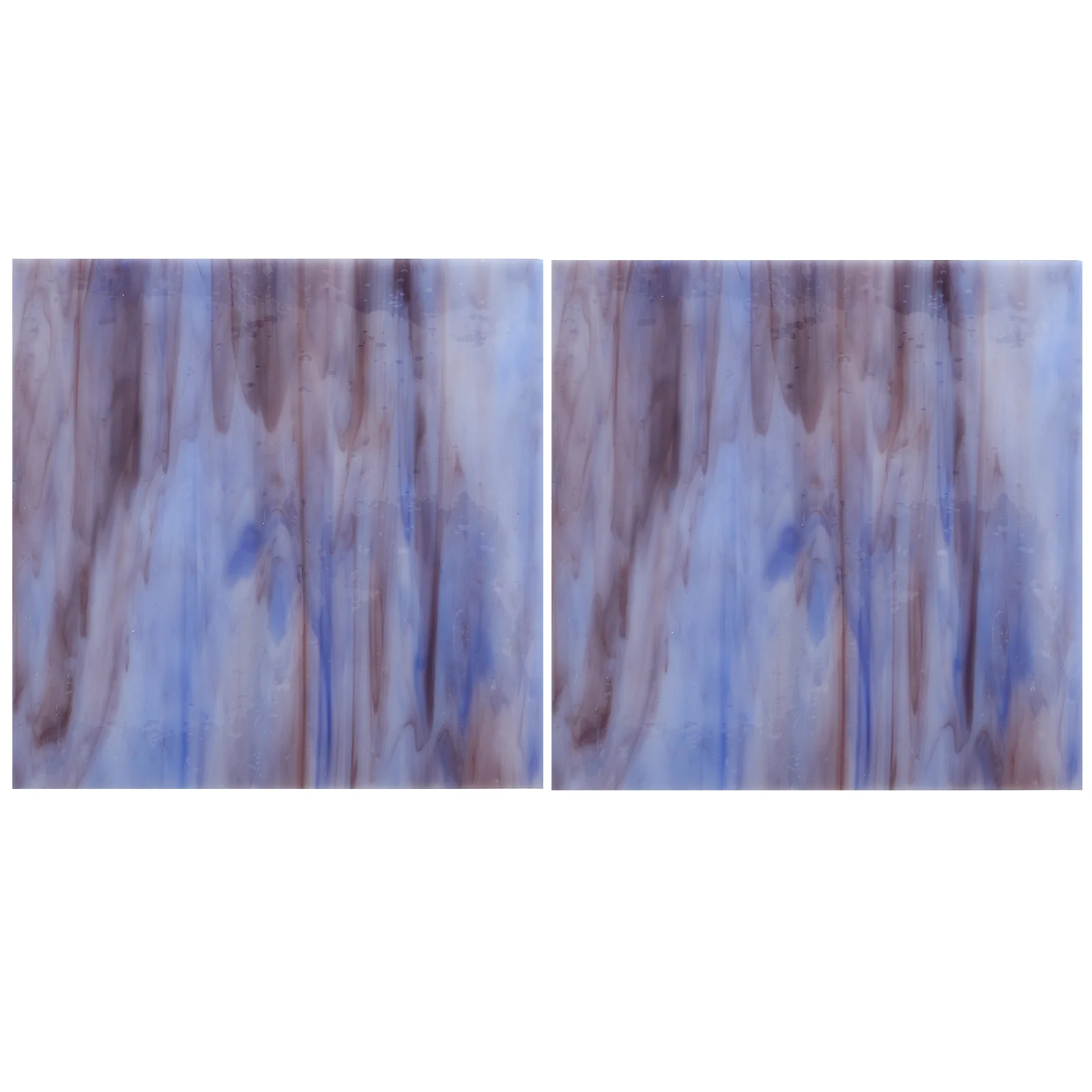 

2Pcs Stained Glass Sheets Smooth Surface Bright Design Tiles for Crafts Making DIY Art Supplies Stained Glass Sheets