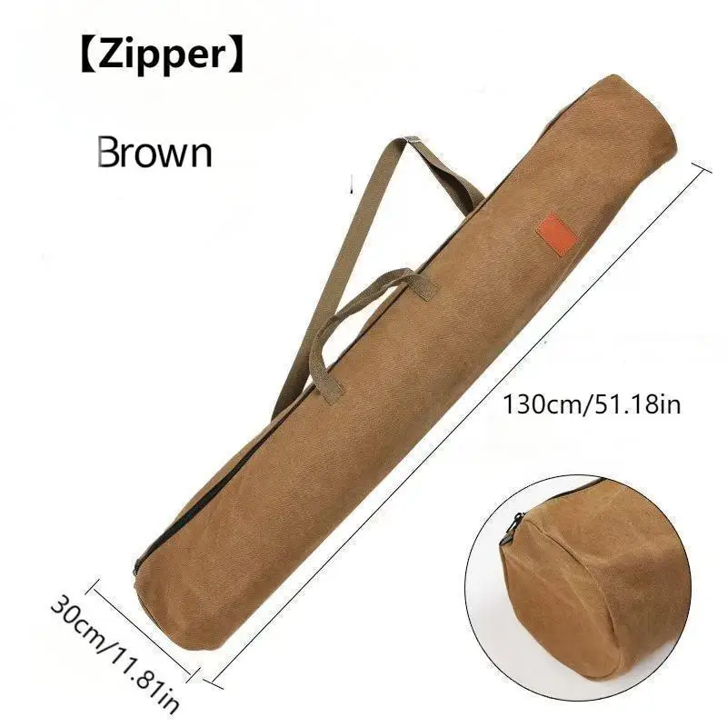 Angelruten-Tasche aus Canvas, leicht, mit Platz für einen Regenschirm, Angel-Tasche, tragbare Aufbewahrungstasche für den Außenbereich, Regenschirm-Tasche, Ruten-Tasche, Angel-Ausrüstungstasche mit großem Fassungsvermögen. – Detail 9