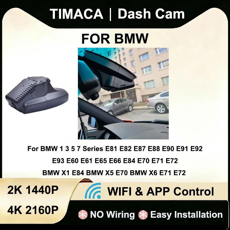 

4K 2K Wi-Fi Автомобильный видеорегистратор Видеорегистратор для BMW X1 E84 X3 F15 X5 E70 X6 E71 E72 F25 E46 E90 E91 E92 E83 E87 120i 320i