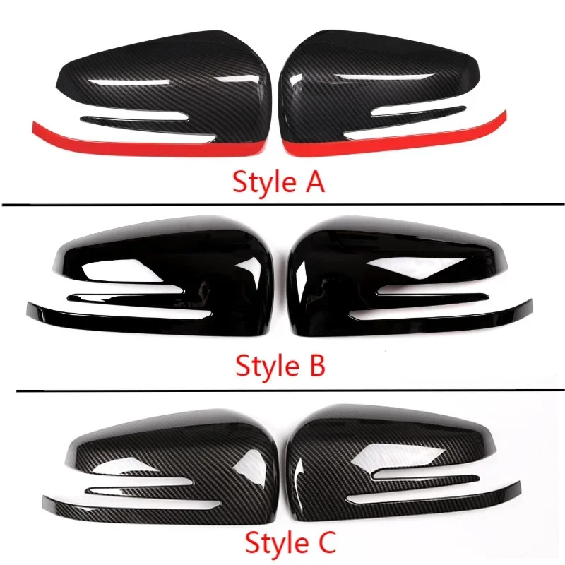 ABS Rearview Side Mirror Cap Covers For Mercedes Benz W176 W246 W212 W204 C117 X156 X204 W221 C218 A B C E S CLA GLA GLK Class