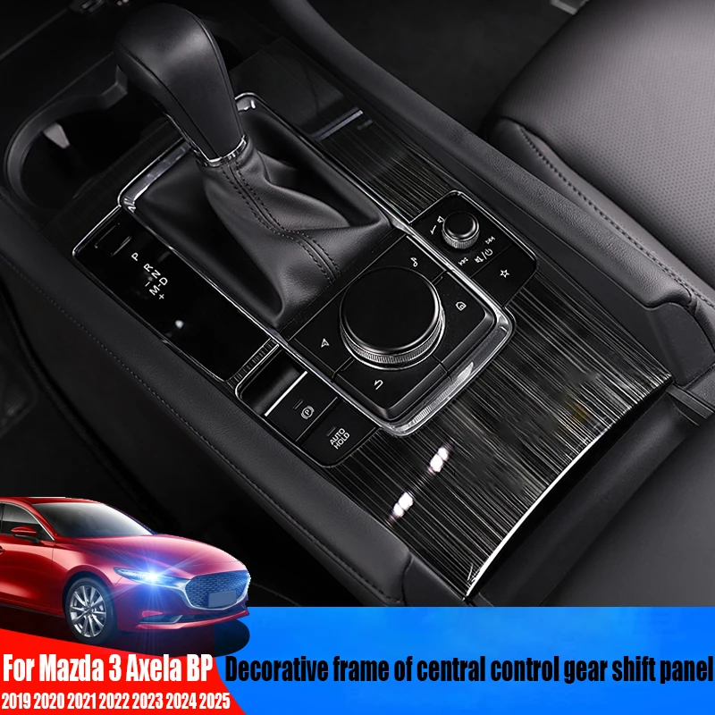

Modified shift button panel decorative frame car interior accessories For Mazda 3 Axela BP 2019 2020 2021 2022 2023 2024 2025