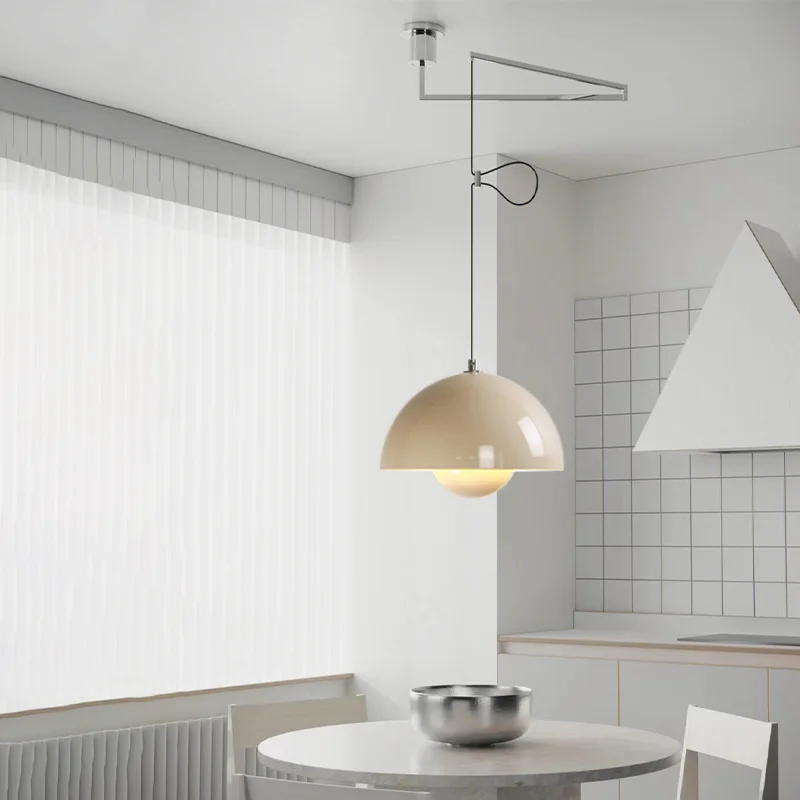 Modern Semicircular Restaurant Pendant Light Kitchen Pendant Lamp Living room Dining room Nordic LED Hanging Light ceiling lamp