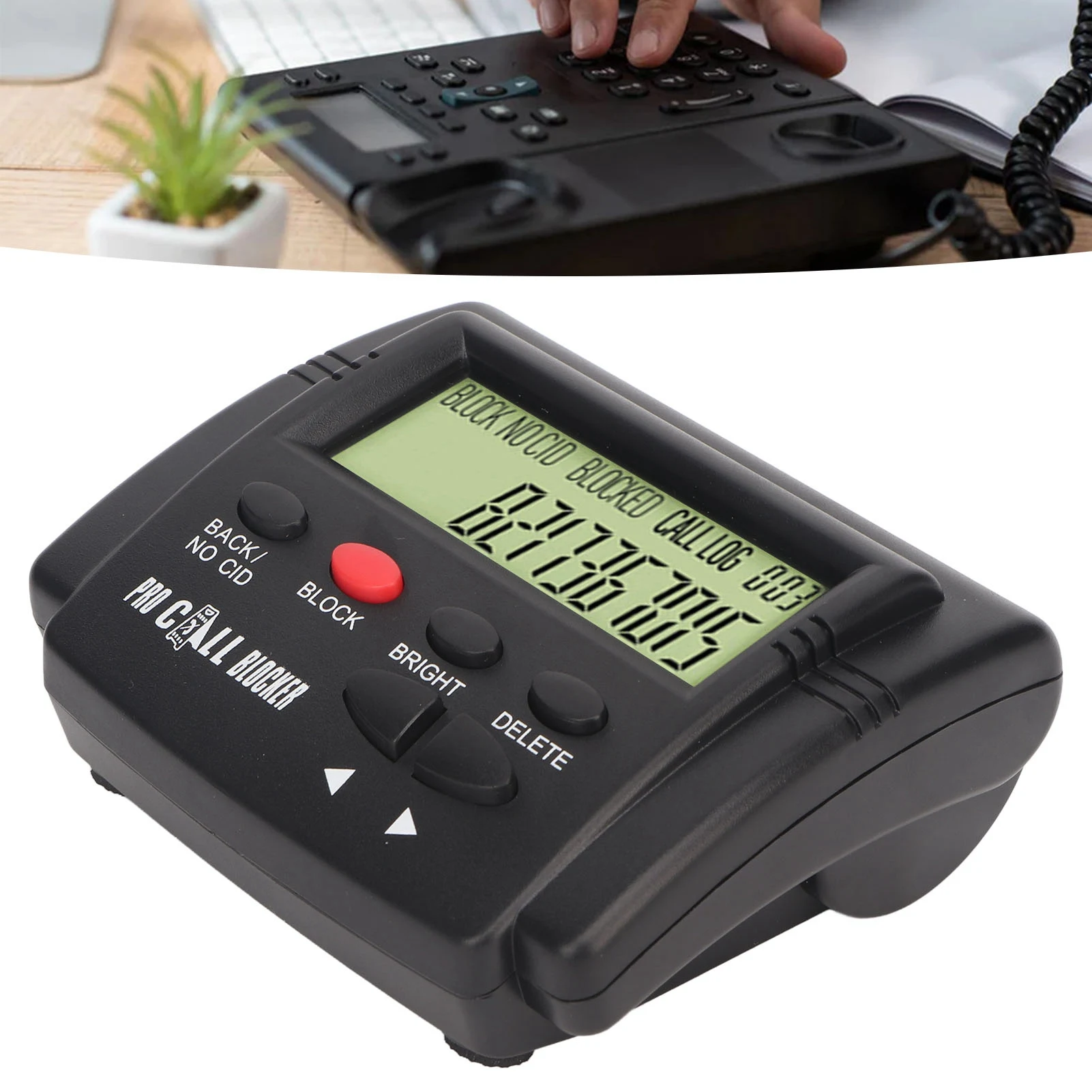 صندوق معرف المتصل مع شاشة LCD ، مانع المكالمات ، منع المضايقة ، مجموعات سعة كبيرة #3