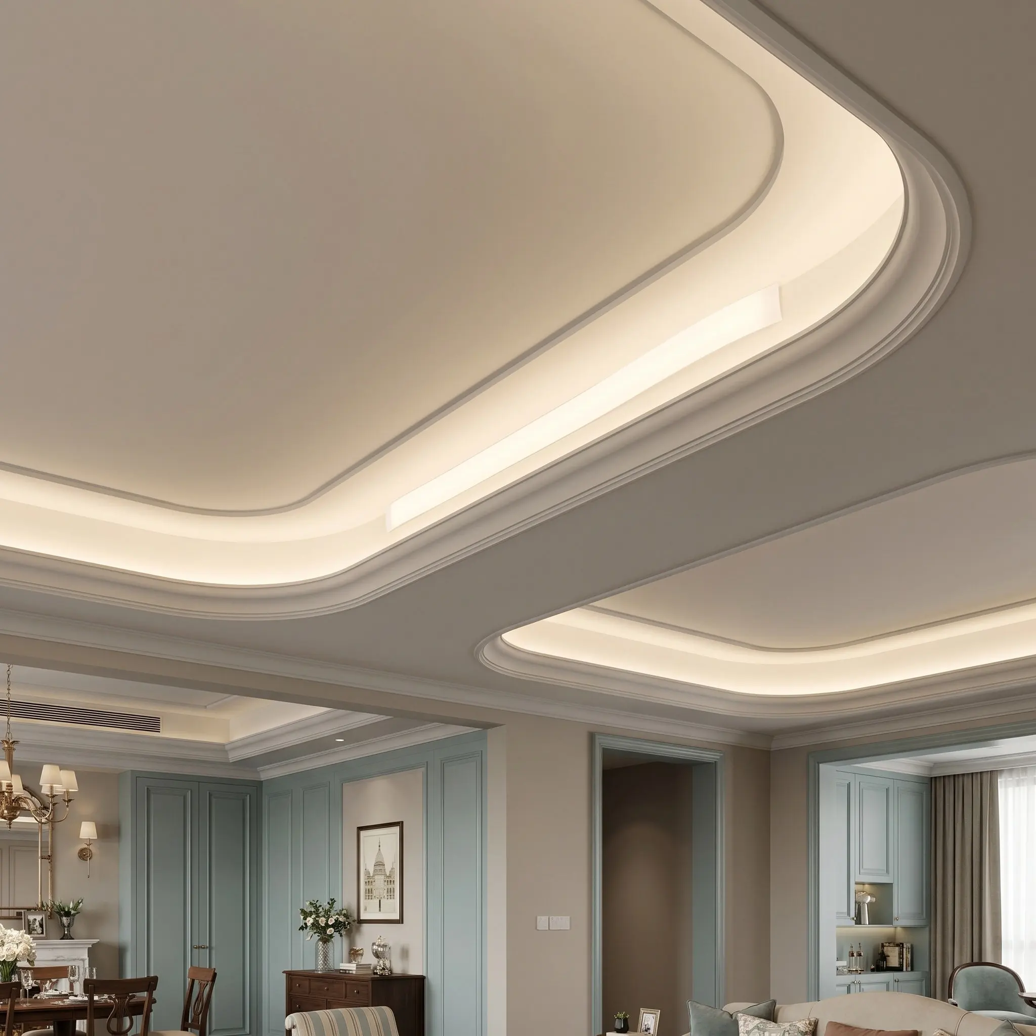 LED Light Diffuser Strip Flexible White Panel Soft Illumination Indoor Ceiling Lighting Optical Scattering Sheet LED Strip Light