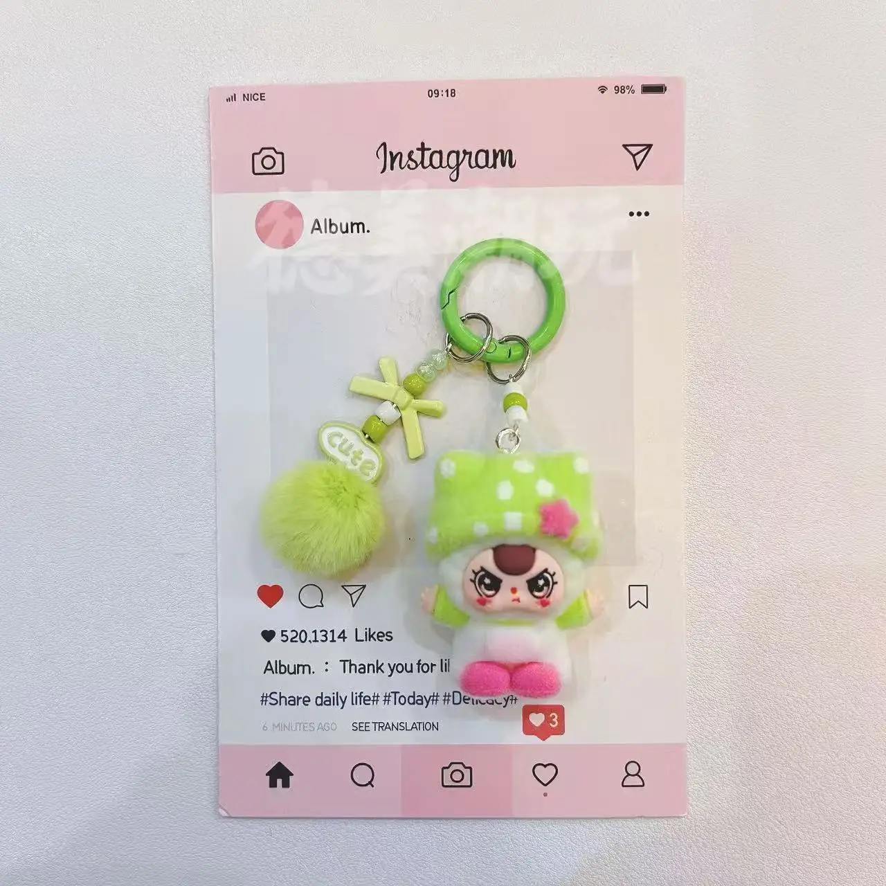 حقيبة قلادة كرتونية للأطفال بعمر ثلاث سنوات بنمط جديد، دمية صغيرة لطيفة، سلسلة مفاتيح للمراهقين، إكسسوار للطلاب، هدية لأفضل صديق