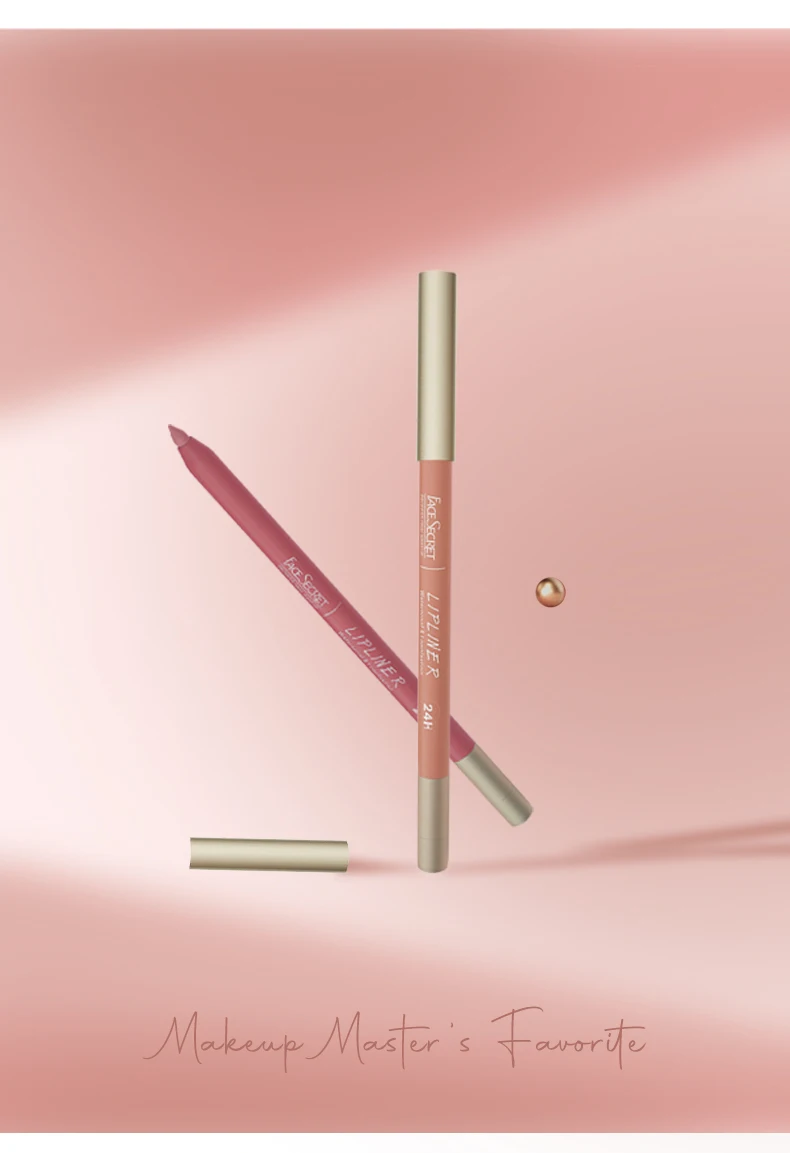 Face Secret 12 Farben Lipliner, Wasserfest Langanhaltend, Samt-Matt Mehrfarbiger Korrektur-Lippenstift Lippenvergrößernder Kosmetikstift – Detail 4
