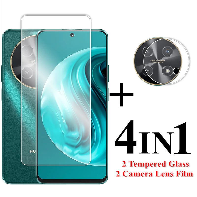 

For Huawei Nova 12i Glass 6.7 inch Transparent HD Screen Protector For Huawei Nova 12i 4G Tempered Glass For Nova 12i Lens Film