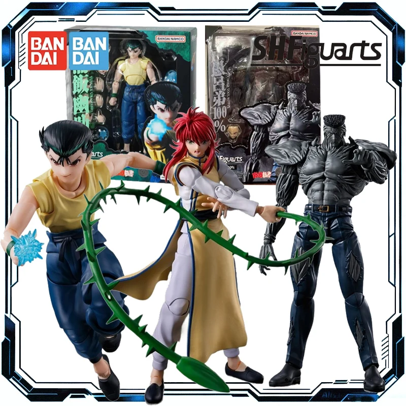 

Bandai S.H.Figuarts Yu Yu Hakusho Yusuke Urameshi Kurama Younger Toguro Action Figure Toys for Boys Girls Gift Collectible Model