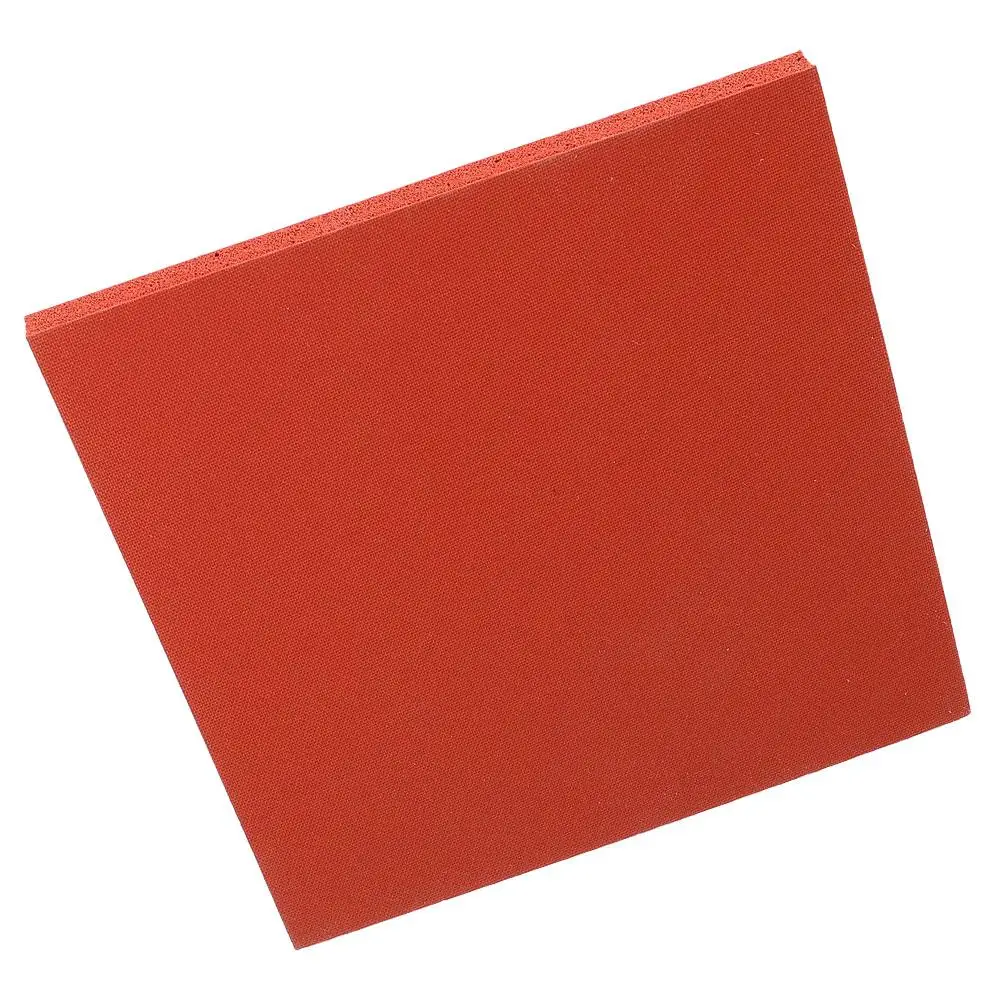 Silicone Foam Gasket 8mm 15x15cm Red Pad Wear Resistant Insulation Mat Transfer Machine Pillow Supplies