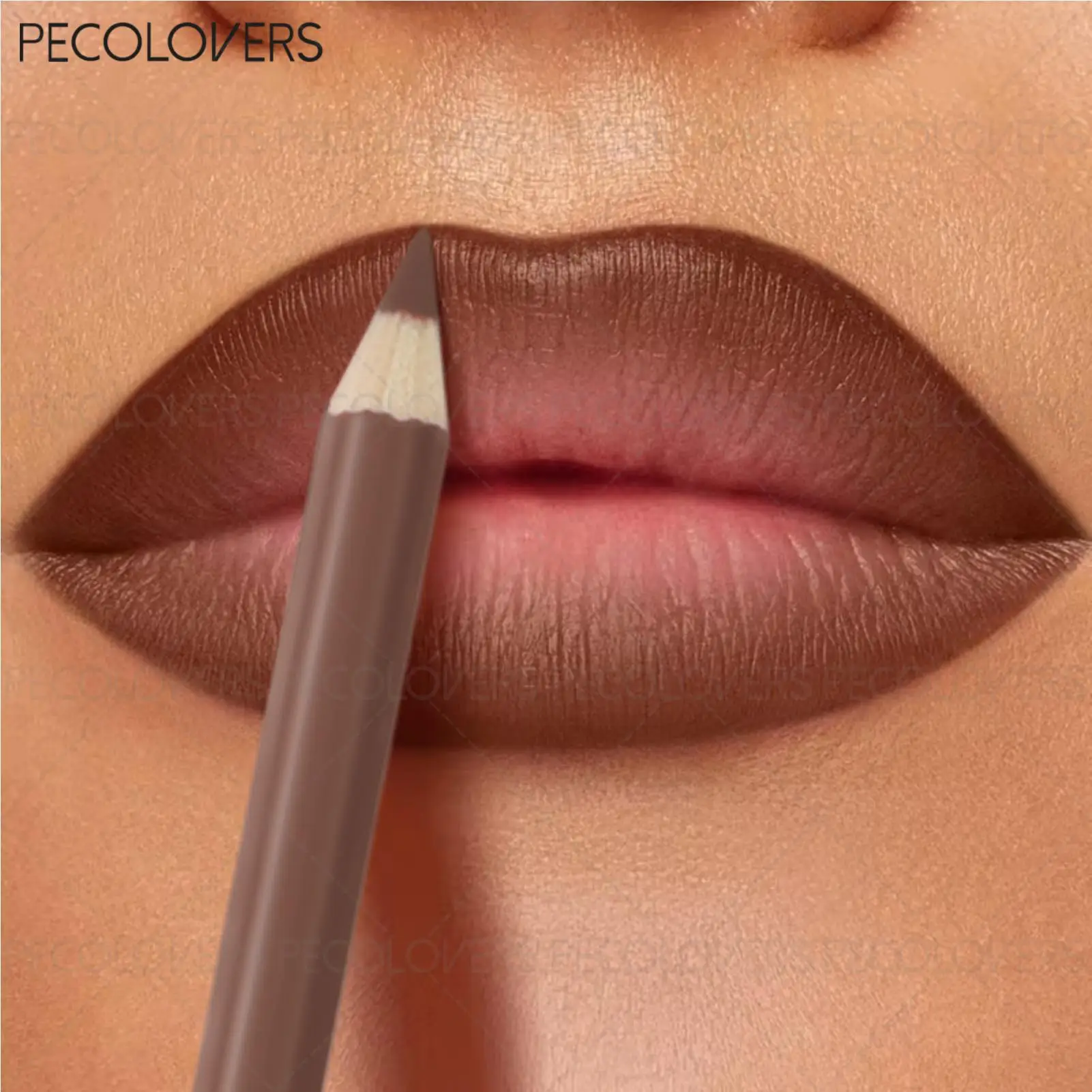 1PC Waterproof Matte Lip Liner & Long-Lasting Lipstick (Non-Stick Formula) - Wax-Based Crayon Color for Skin Types