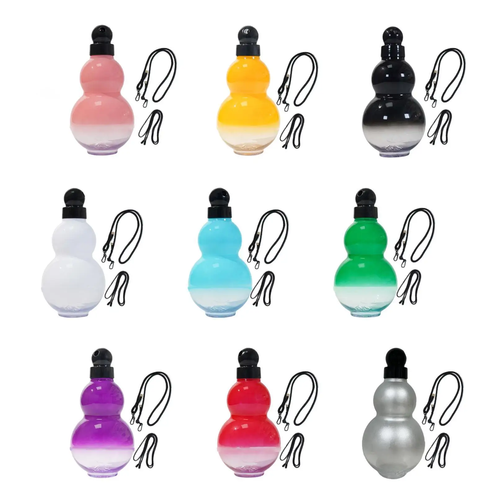 Gourd Water Bottle Drinking Bottle 900 ml Practical Reusable Lightweight Sports Kettle Drinking Cup for Hiking Riding Camping