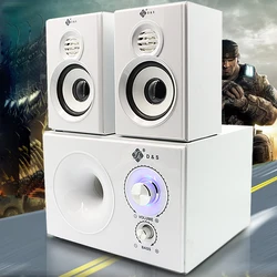 2.1 Channel Bluetooth Speaker Wooden Multimedia Home Theater Super Subwoofer Wooden Home Audio Computer Speakers Set Sound Box