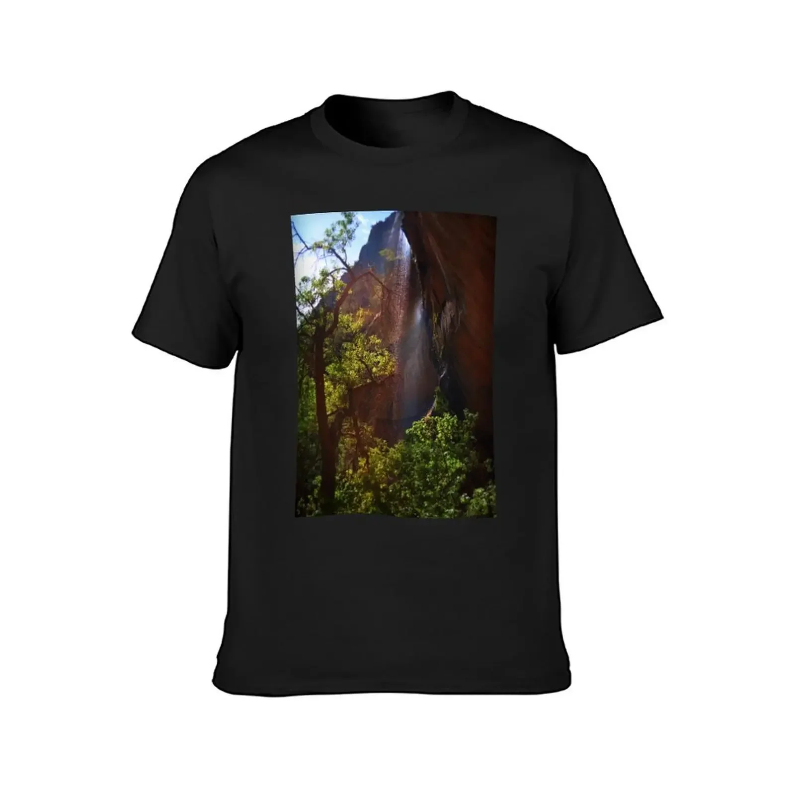 Emerald Pools Waterfall Of Zion T-Shirt tops vintage graphic tee graphic shirts custom shirt anime shirts men