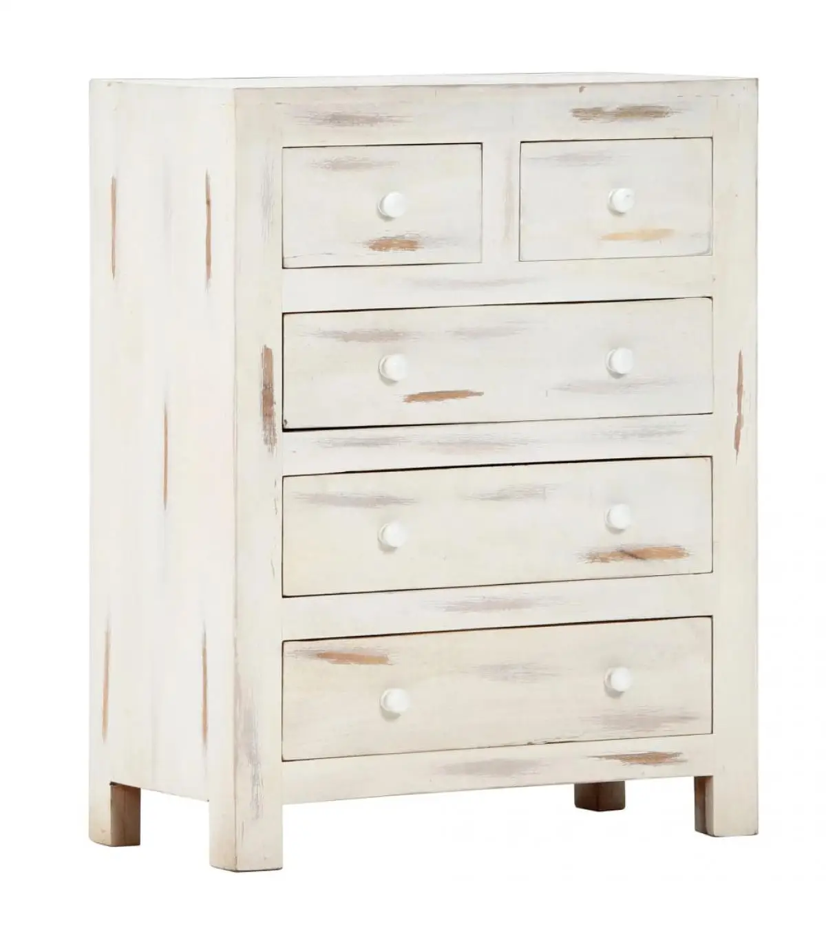 Solid Wood drawer units in white acacia 58x30x75 cm