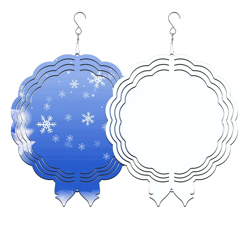 

AT16 6Pack 10 Inch Sublimation Wind Spinner Blanks,3D Sublimation Wind Spinner Blanks for Indoor Outdoor Garden Decoration