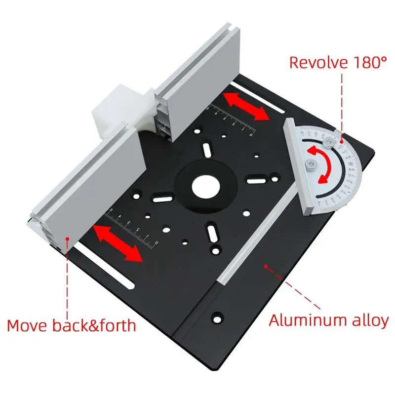 نظام رفع جهاز التوجيه الدقيق ولوحة إدخال طاولة التوجيه - قاعدة رفع جهاز التوجيه الخشبي لمقاعد العمل DIY Tool-Tvdae #3