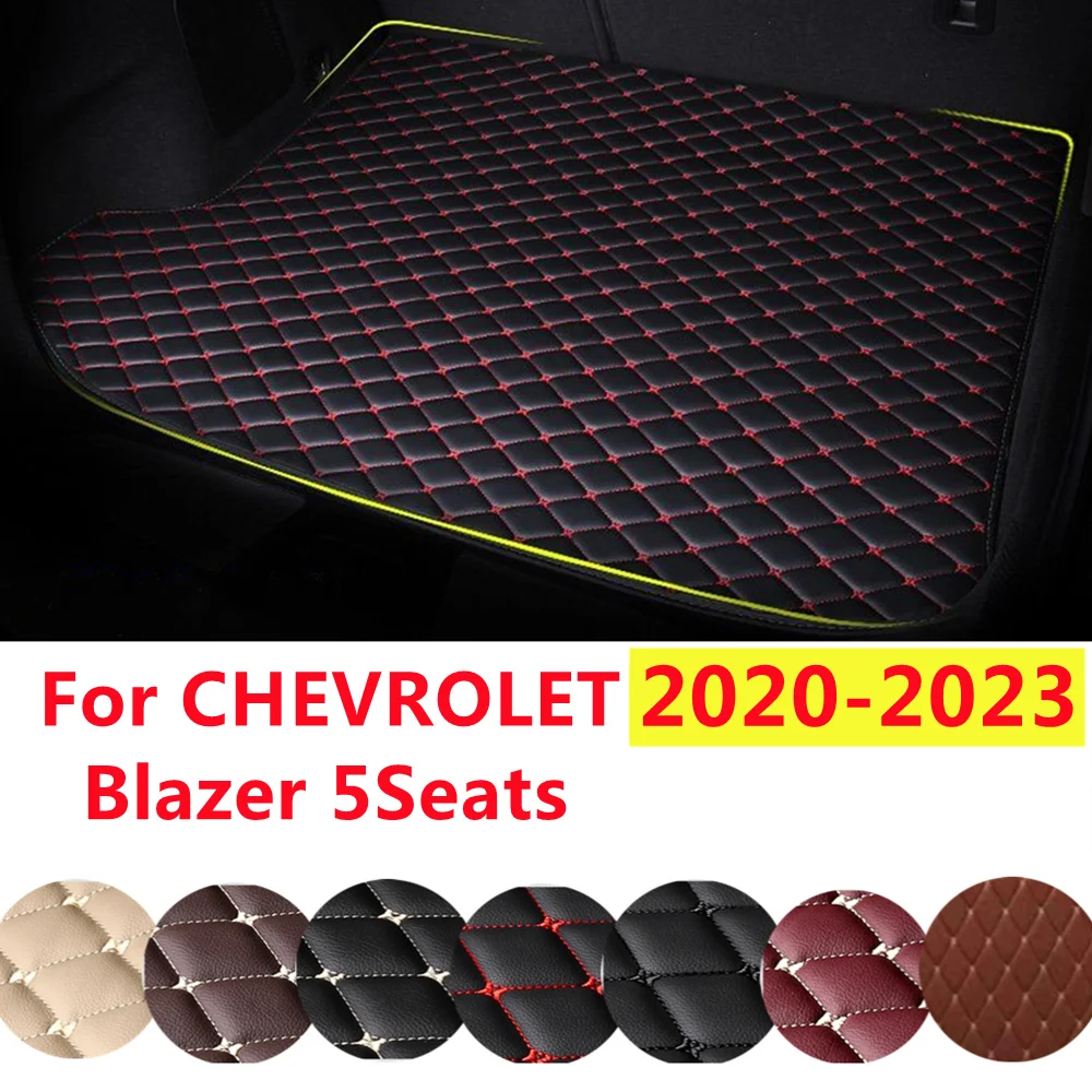 YJ XPE Leather Custom Fit For CHEVROLET Blazer 5Seats 2021 2020 AUTO Accessories Car Trunk Mat Rear Cargo Liner Cover Carpet